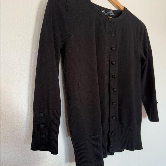 Black button up cardigan - Picture 3 of 5